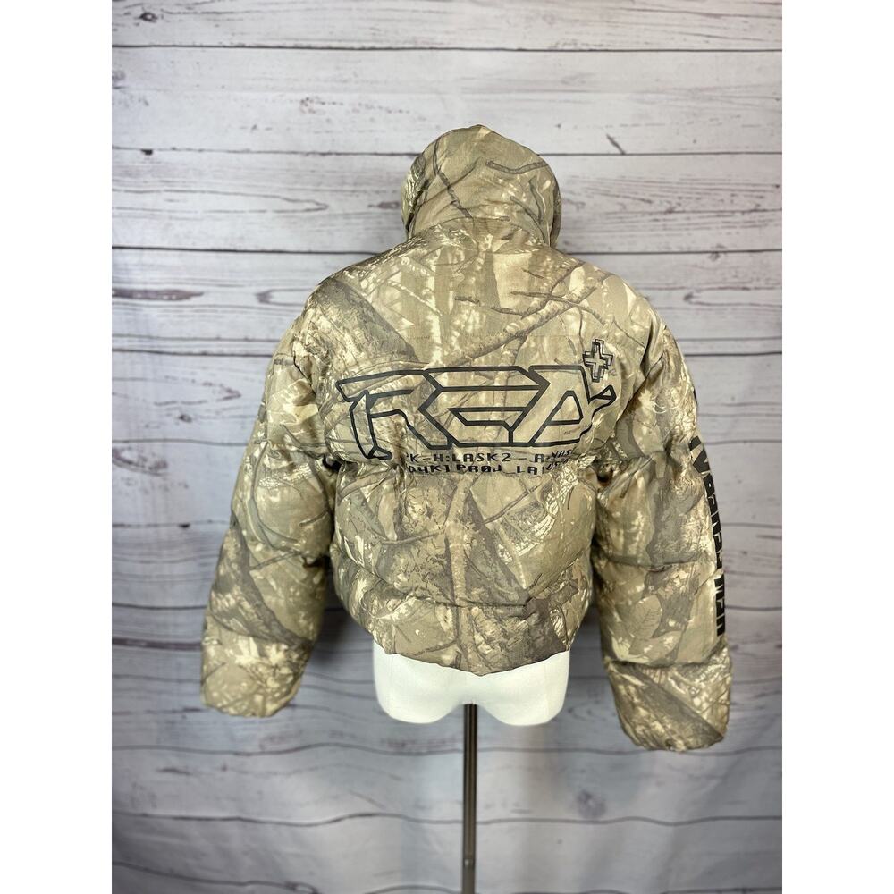 Smoke Rise Women’s Camo Bubble Puffer Jacket Cropped Hooded Coat SZ M NWT - Picture 5 of 10